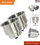 2PCS Stainless Steel Cup Drink Holder With Drain For Marine Boat Rv Camper. Fixed Price $35.78.