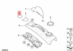 Genuine Mini Cooper One R50 R52 R53 Rubber Insert Drink Holder 51167131183. Fixed Price $13.65.