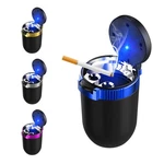 Wevdn Car Ashtray With Lid, 3.04 Inches Diameter X 3.91 Height, Blue. Fixed Price $9.66.