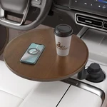 Car Tray & Desk For Laptop, 360 Rotating Wood Cup Holder Table, Steering.... Fixed Price $68.72.