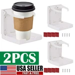 2PCS Adjustable Folding Drink Holder W/ Screws And Tapes, Automotive Cup,white. Fixed Price $12.29.