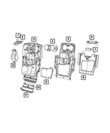 Genuine Mopar Cup Holder Bezel 5ZF62RN8AB. Fixed Price $48.62.