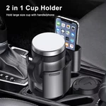 2IN1 Car Cup Bottle Holder Expander Adapter W/ Phone Adjustable Universal. Fixed Price $11.89.