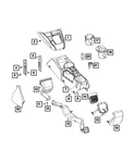 Genuine Mopar Console Mat 5YL75LXHAA. Fixed Price $33.42.