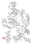 Audi A4 Avant S4 Quattro Drinks Holder Soul Black 8W0862533E6PS. Fixed Price $126.99.