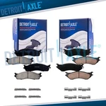 Front Rear Ceramic Brake Pads W/hardware Set For 2006 - 2008 Dodge 2500 3500. Fixed Price $69.90.