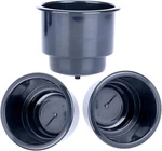 (set Of 3) Amarine-made Black Recessed Plastic Cup Drink Can Holder With Drain. Fixed Price $17.48.