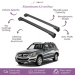 Piece Lockable Roof Rack Cross Bars For Mercedes Benz Glk 350 2009-2015 Black. Fixed Price $134.90.