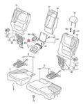 Genuine Vw Touareg 7P5 Drinks Holder Titan Black 7P688599582V. Fixed Price $43.56.