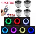 4 Pcs Unviersal Car Boat Led Light Stainless Steel Cup Drink Holders 3.15" Depth. Fixed Price $49.11.