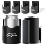 Magnetic Cup Holder - Beverage Caddy, 3.3" Diameter, Pack Of 6, Black. Fixed Price $37.04.