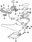 Genuine Gm Front Floor Console Compartment Bezel Assembly 25639345. Fixed Price $17.24.