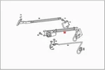 Genuine Mercedes C126 S-class Coupe Belt Feeder Left 0008600882. Fixed Price $1016.03.