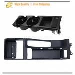 1 Set Center Console Trim Base+cup Holder+coin Lhd For Bmw E46 325I 330I. Fixed Price $83.57.