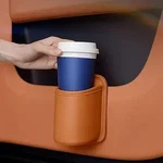 Leather Car Cup Holder, Hanging Automotive Back Seat Bottle Color: Orange. Fixed Price $13.49.