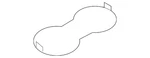 Genuine Audi Console Mat 8W0-862-145-4PK. Fixed Price $24.64.