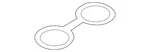 Genuine Bmw Cup Holder Mat 51-16-6-806-844. Fixed Price $17.08.