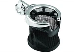 Kuryakyn 1422 Mesh Basket Universal Drink Holder, 1" Handlebar Mount. Fixed Price $70.00.