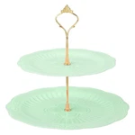 Uxcell 2-TIER Stand Holder, Round Tiered Serving Tray 20/25CM. Fixed Price $25.62.