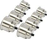 8 Pack Stainless Steel Cup Drink Holders For Car Truck Marine Boat Camper Rv. Fixed Price $43.99.