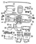 Genuine Mopar Instrument Panel Cup-holder RR44WL5AE. Fixed Price $67.52.