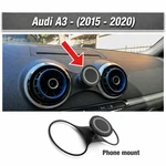 Audi A3 (2015 2020) Phone Holder Vents With Magnet Mount. Fixed Price $14.95.