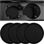 Zsdy Car Cup Coaster, 4PCS 2.77 Inches (diameter), 0.24 (thick), Black. Fixed Price $6.88.