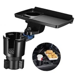 Cup Holder Tray For Car, 2 In Detachable Food Table With Solid Base 1. Fixed Price $34.43.