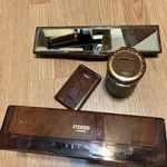 Jdm Carmate Indeed Wood Grain Mirror, Ash Tray, Tissue Box, Card Holder Vintage. Fixed Price $150.00.