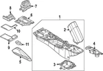 Genuine Nissan Cup Holder 68430-6GP0A. Fixed Price $209.45.