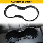 Fit 2015-2022 Ford Mustang Carbon Fiber Center Console Cup Holder Trim Cover. Fixed Price $13.29.