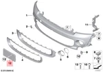 Genuine Mini Cooper R55 R56 R57 R58 R59 Licence Plate Holder 51137277884. Fixed Price $45.67.