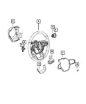 Genuine Mopar Steering Wheel Insert 7KB64TX7AA. Fixed Price $256.36.