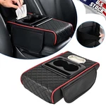 Cup Holder Armrest Pad Center Console Storage Cushion Universal Black & Red Line. Fixed Price $14.96.