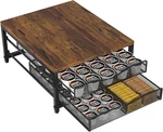 Coffee Pod Holder For Counter, Wooden K Cup With Sliding Drawer, Large Ca. Fixed Price $46.14.