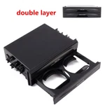 2 Din Radio Pocket Organizer Drink Cup Holder Storage Box Car Dashboard Mount. Fixed Price $27.80.