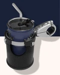 LX-C3 Motorcycle Cup Holder With 360 Swivel Ball-mount Metal Handlebar. Fixed Price $79.99.