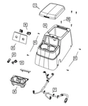 Genuine Mopar Cup-holder 68003810AA. Fixed Price $14.19.