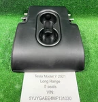 2020-2024 Tesla Model Y Rear Seat 2ND Row Arm Rest Cup Holder Leather Black. Fixed Price $97.50.
