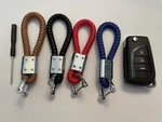 Holder For Chevrolet Volt Woven Leather Strap Keyfob Red. Fixed Price $24.99.