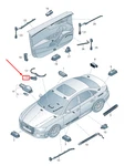 New Audi A5 F5 Right Cup Holder Led Module 8W0947355L Genuine. Fixed Price $28.67.