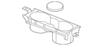 Genuine Volkswagen Cup Holder 5K0-862-531-A-82V. Fixed Price $87.30.