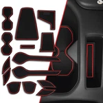 Premium Non-slip Antidust Cup Holder Inserts, Center Console Color: Red Trim. Fixed Price $16.99.