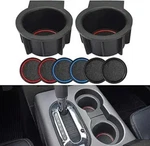Console Cup Holder Inserts Replacement For Flow Through 2L1Z-7813562-AAA. Fixed Price $26.99.