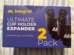 Integral Ultimate Expander Car Cup Holder - Adjustable Base 2 Pack, Black. Fixed Price $28.47.