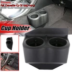 Black Travel Water Auto Dual Cup Holders For Corvette C5 C6 Gmc 1997-2013 Abs. Fixed Price $38.50.