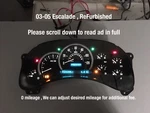 03, 04 Cadillac Escalade Speedometer Gauge Cluster. Refurbished. Fixed Price $295.00.