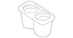 Genuine Nissan Cup Holder Insert 96975-ZH90A. Fixed Price $21.96.