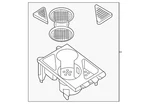 Genuine Volkswagen Cup Holder 3C0-862-531-D-R48. Fixed Price $94.58.