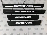 Amg Style Led Door Sills Fits Mercedes-benz W213 W204 W166 W167 (gle) Gt X290. Fixed Price $420.00.